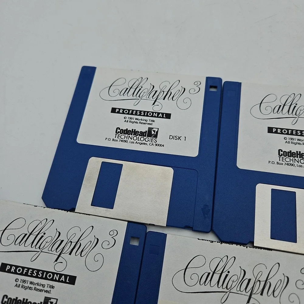 Calligrapher‎ Professional Vintage Computer Software 7 Disks